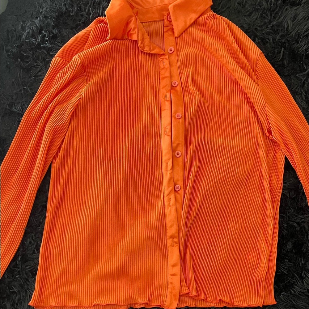 Shirt and pants orange set